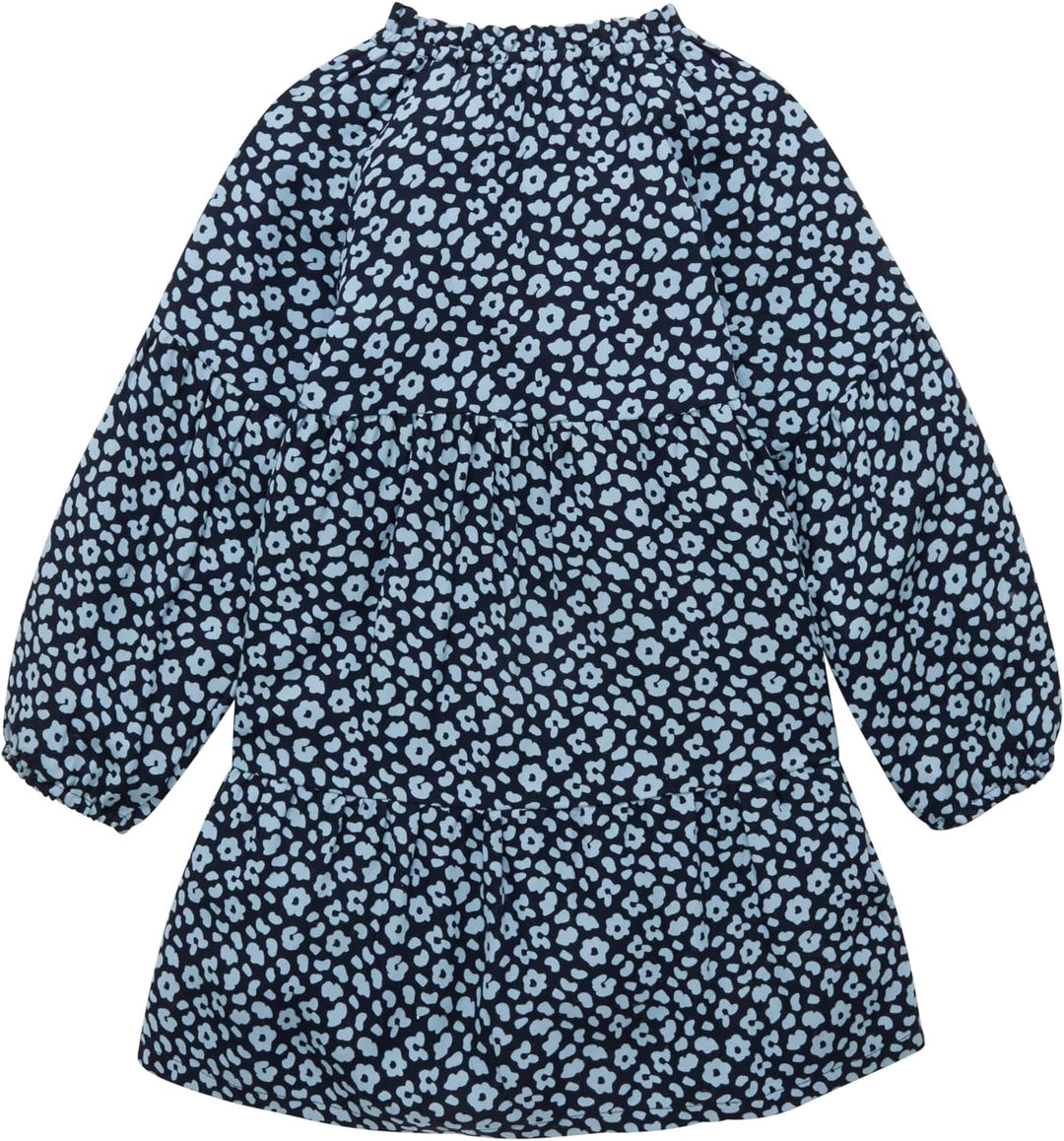 TOM TAILOR Mädchen Kinder Kleid mit Blumen-Muster 92-98 34003 - Blue Leo Flower Print, 92-98 34003 -