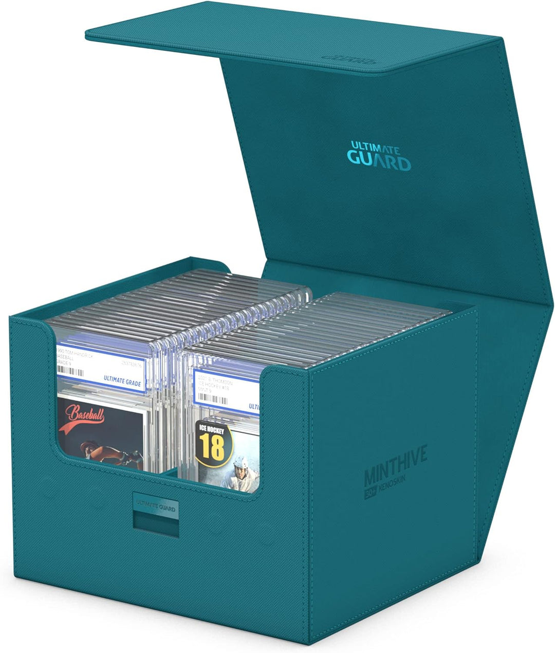 Ultimate Guard UGD011329 Minthive 30+ XenoSkin Petrolblau Kartenbox, Petrolblau