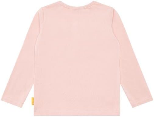 Steiff Unisex Kinder T Langarm Teddykopf mit Squeezer Shirt, 110 Silver Pink