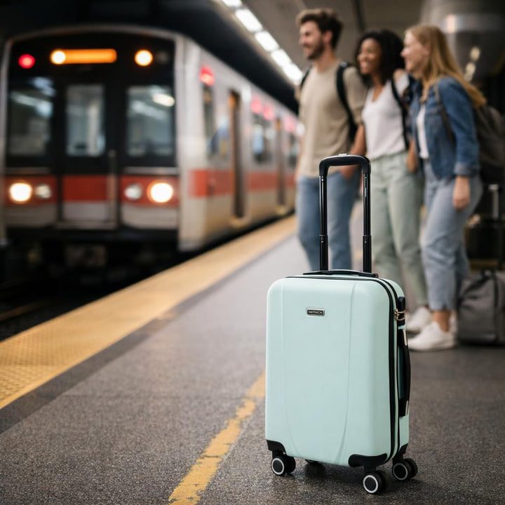 ITACA - Trolley Handgepäck Cabin Trolley Koffer Reisekoffer Hartschalenkoffer mit Zahlenschloss - Ka