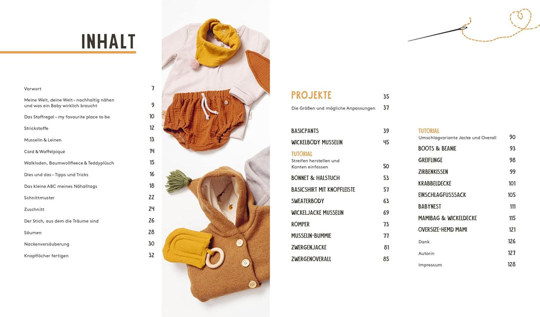 Hej. Babymode – Erstausstattung im Skandi-Look nähen: Body, Mützchen, Romper, Schlafanzug, Babynest