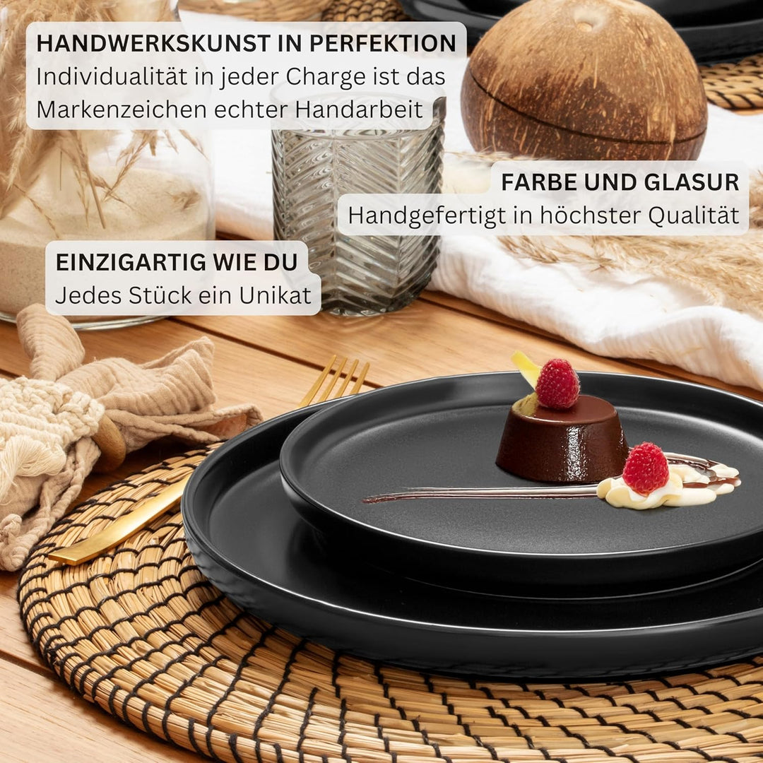 Sänger Madeira | Dessertteller 6 teilig, Steingut Teller Set 6 Personen, Kuchenteller kleine Teller