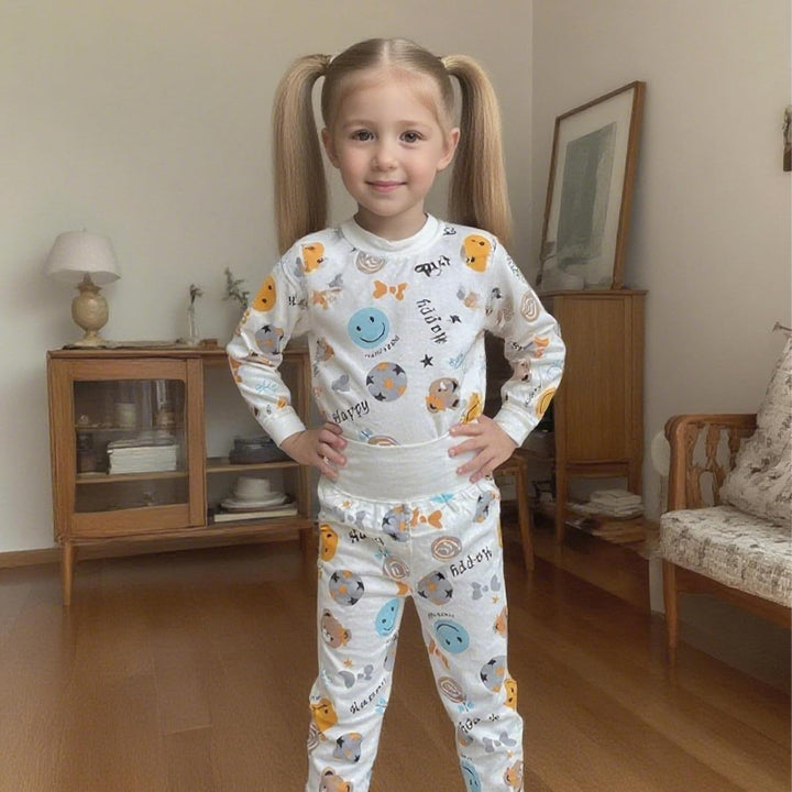 100% Baumwolle Baby Kinder Schlafanzüge Jungen Mädchen Pyjamas Set Langarm Nachtwäsche 1-2 Jahre Smi