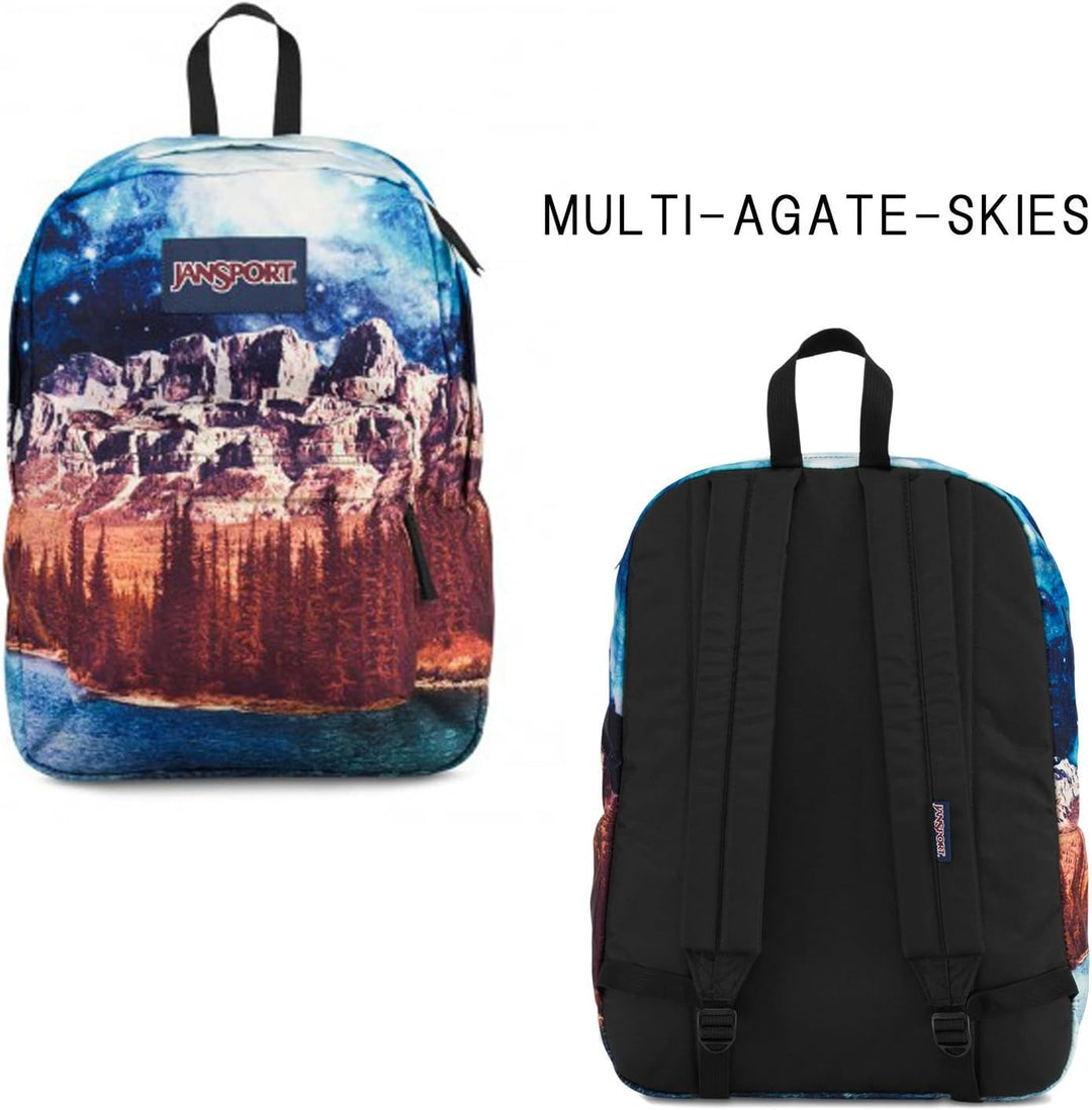 JANSPORT Rucksack Superbreak Big Student 16.7"H X 13"W X 8.5"D Multi-achat-himmel, 16.7"H X 13"W X 8