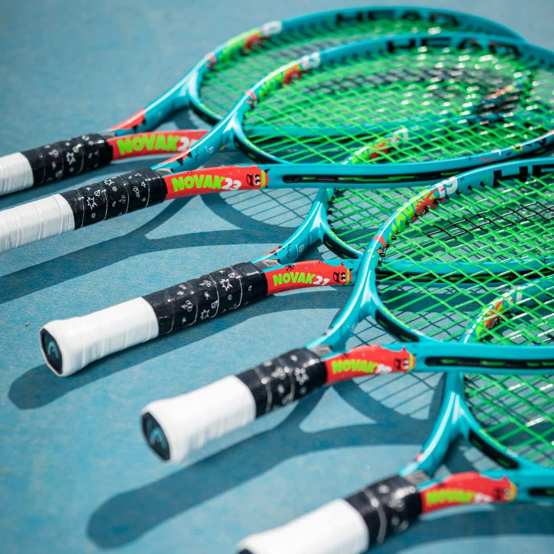 HEAD Novak 21 Tennisschläger, Blau, Griffstärke 05, 4-6 Jahre