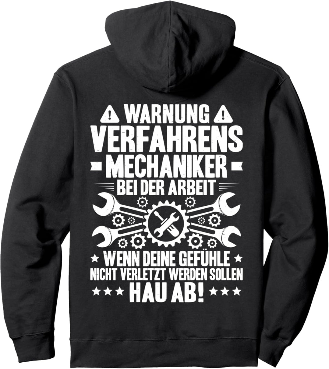 Bei Der Arbeit Verfahrensmechaniker Pullover Hoodie