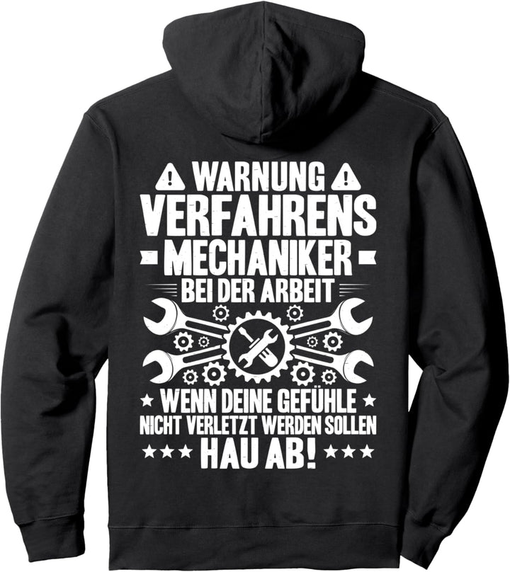 Bei Der Arbeit Verfahrensmechaniker Pullover Hoodie