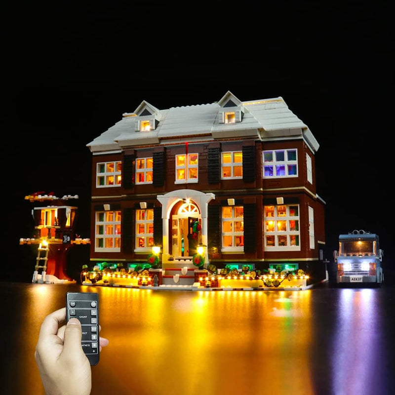 Led Licht Set für Lego Home Alone, Fernbedienung Dekorationsbeleuchtungsset für Lego 21330 Exklusive