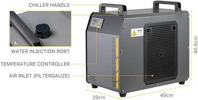 Cloudray CW 5200 Industrial Water Chiller Water Cooling Machine Industrielle Wasserkühler Wasserkühl