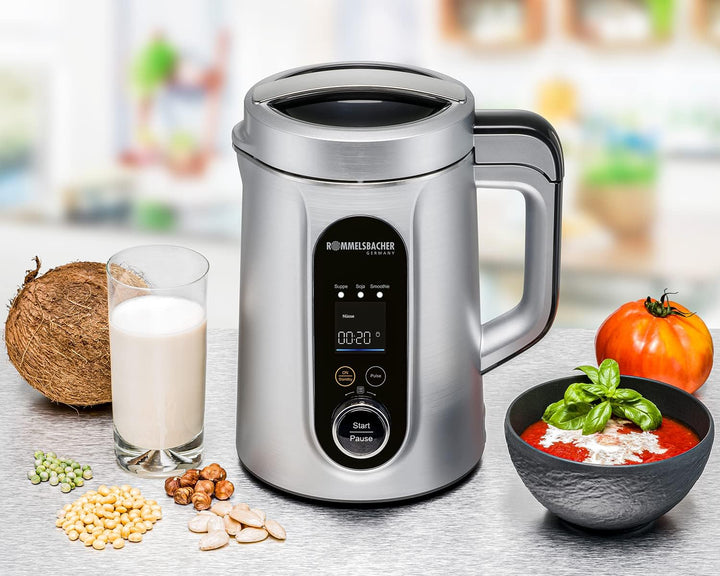 ROMMELSBACHER Veggie Drink & Suppen Bereiter SVD 1400 - Kochen, zerkleinern, pürieren, 9 Programme,