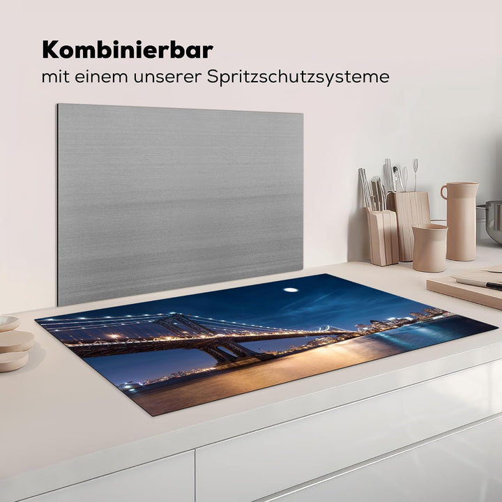 KitchenYeah© Herdabdeckplatte Einteilig Küche Herdabdeckung Induktionsfeld Ceranfeld Herdabdeckplatt