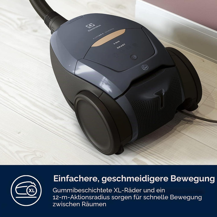 Electrolux Pure D8 PD82-8DB – Aspirateur traîneau avec sac ultra-silencieux – Régulateur automatique