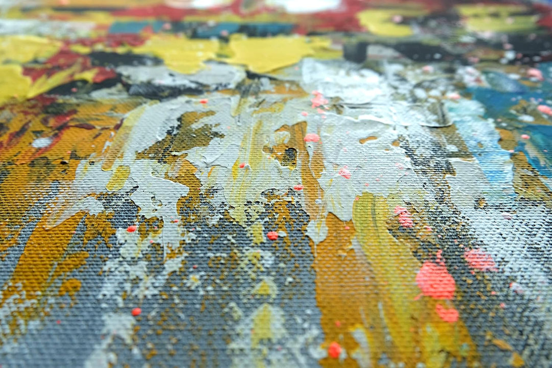 Monica Mirafiori I 100% HANDGEMALT I Gemälde Abstract 90x90cm | Gemälde Handgemalt | Acrylgemälde |