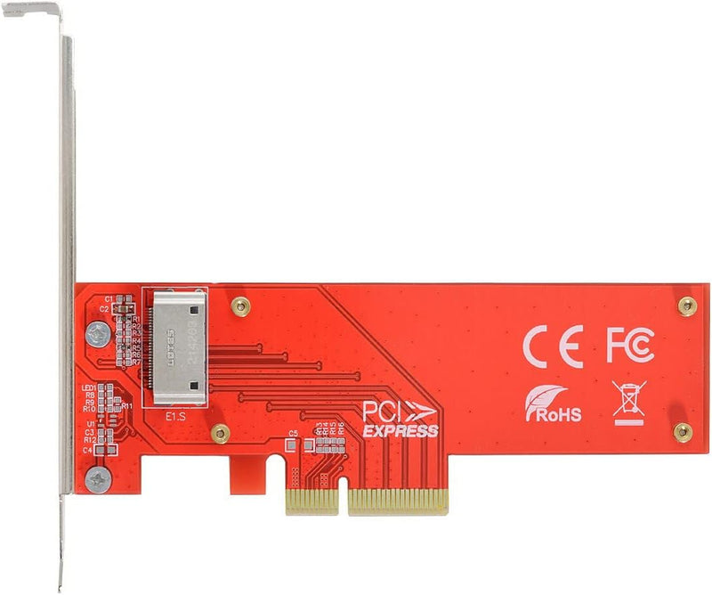 xiwai PCI-E4.0 4X Host Adapter auf NVMe Ruler 1U GEN-Z EDSFF Short SSD E1.S Carrier Adapter EDSFF-PC