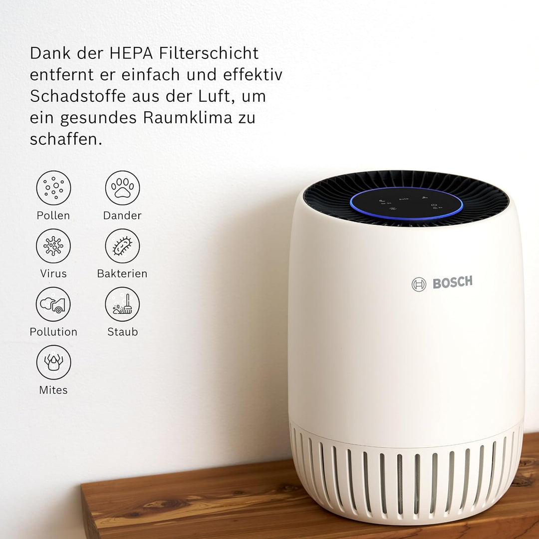 Bosch Original Air 1000 Filter für Luftreiniger - Ersatzfilter mit HEPA Filterschicht - 3-in-1, mit