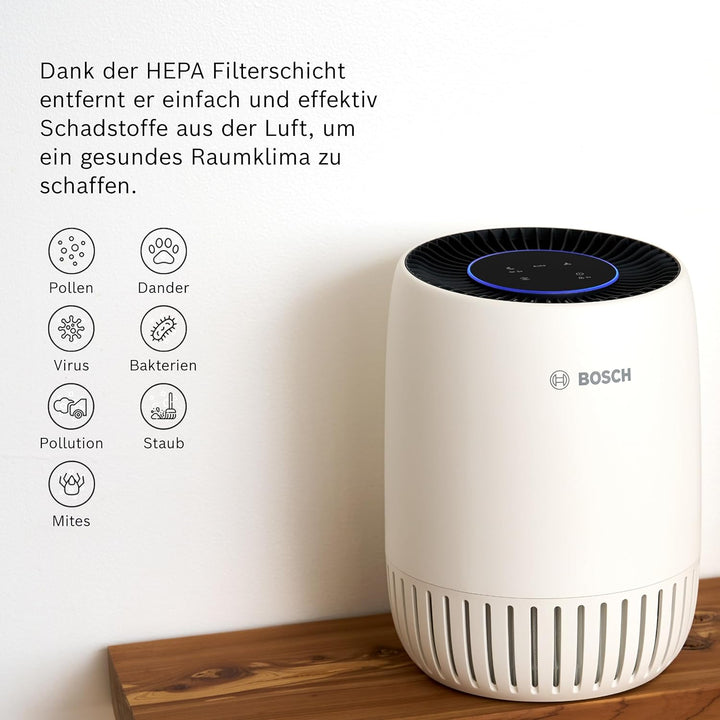 Bosch Original Air 1000 Filter für Luftreiniger - Ersatzfilter mit HEPA Filterschicht - 3-in-1, mit