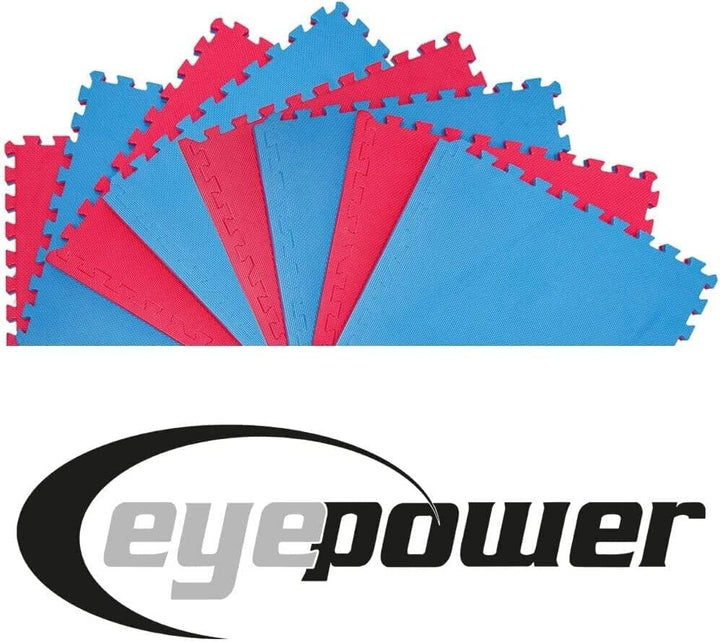 EYEPOWER Profi Fitnessmatte Dicke 2cm - versch. Sets 63x63cm Trainingsmatte - Bodenschutzmatte für F
