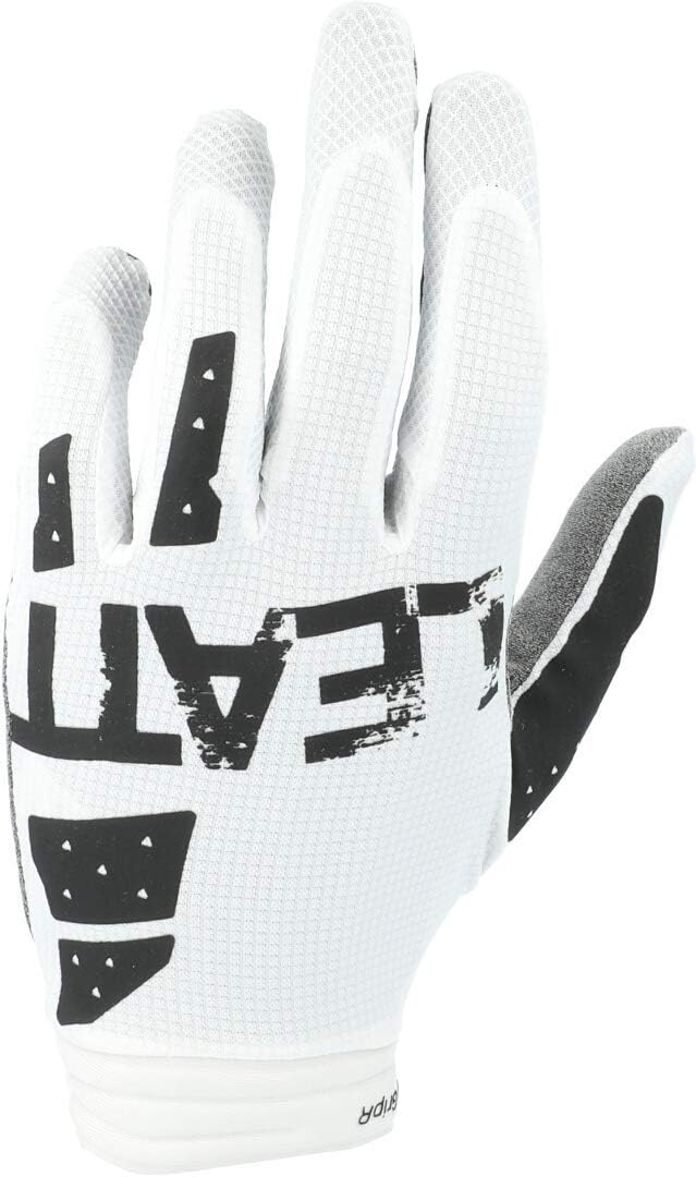 Leatt Handschuhe Moto 1.5 GripR Schwarz/Weiss Weiss M, Weiß M