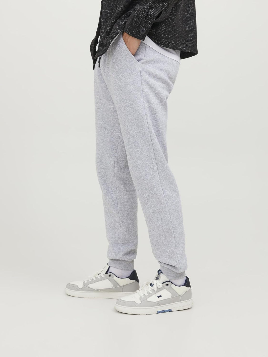JACK & JONES Male Jogginghose Regular Fit Jogginghose M Light Grey Melange, M Light Grey Melange