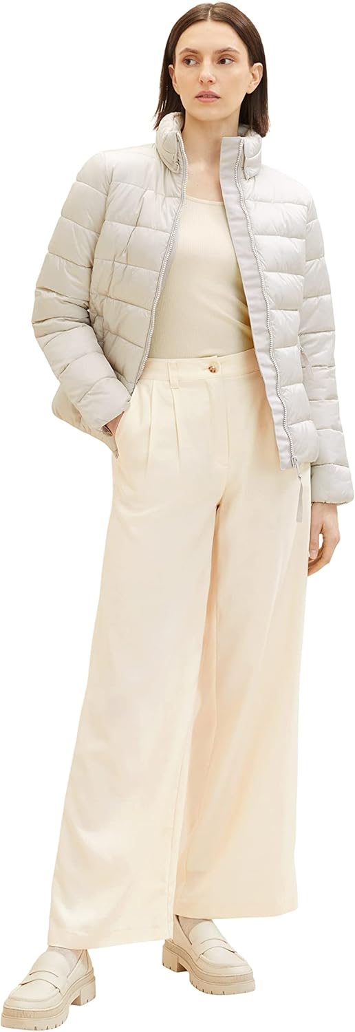 TOM TAILOR Damen Lightweight Steppjacke, L 16339 - Clouds Grey