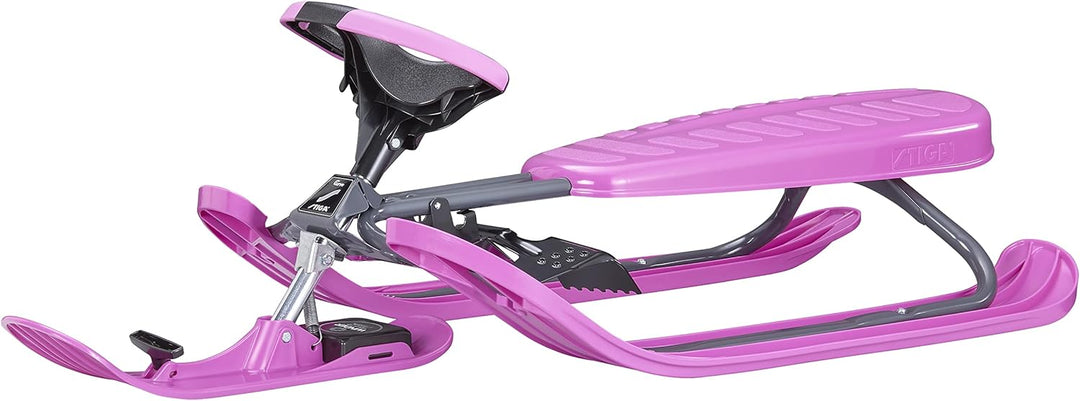 STIGA Schlitten Snowracer Rennrodel Curve Lenkschlitten für Kinder ab 7 Jahre -