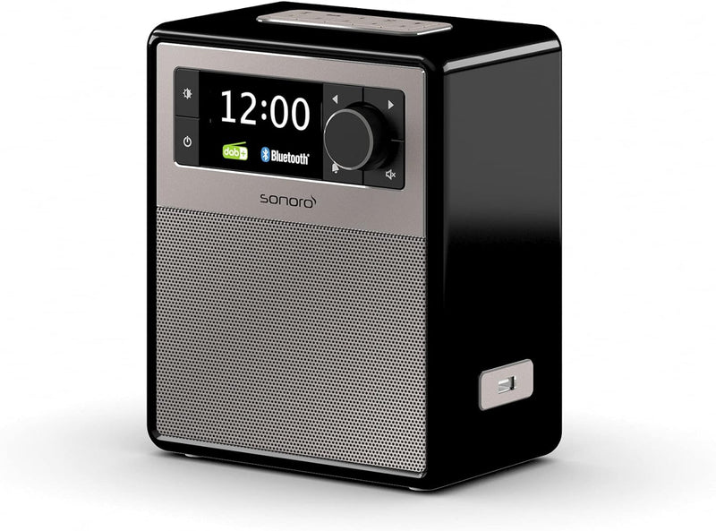 sonoro Easy DAB Plus Radio mit Bluetooth (tragbar, UKW/FM, Wecker, Sleep-Timer, LED Nachtlicht, Akku