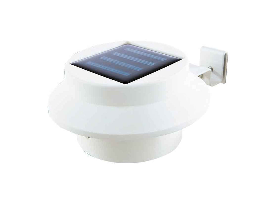 EASYmaxx Solar-Leuchte für Dachrinne 3er-Set | mit Tageslichtsensor, kabellos [weiss], Weiß