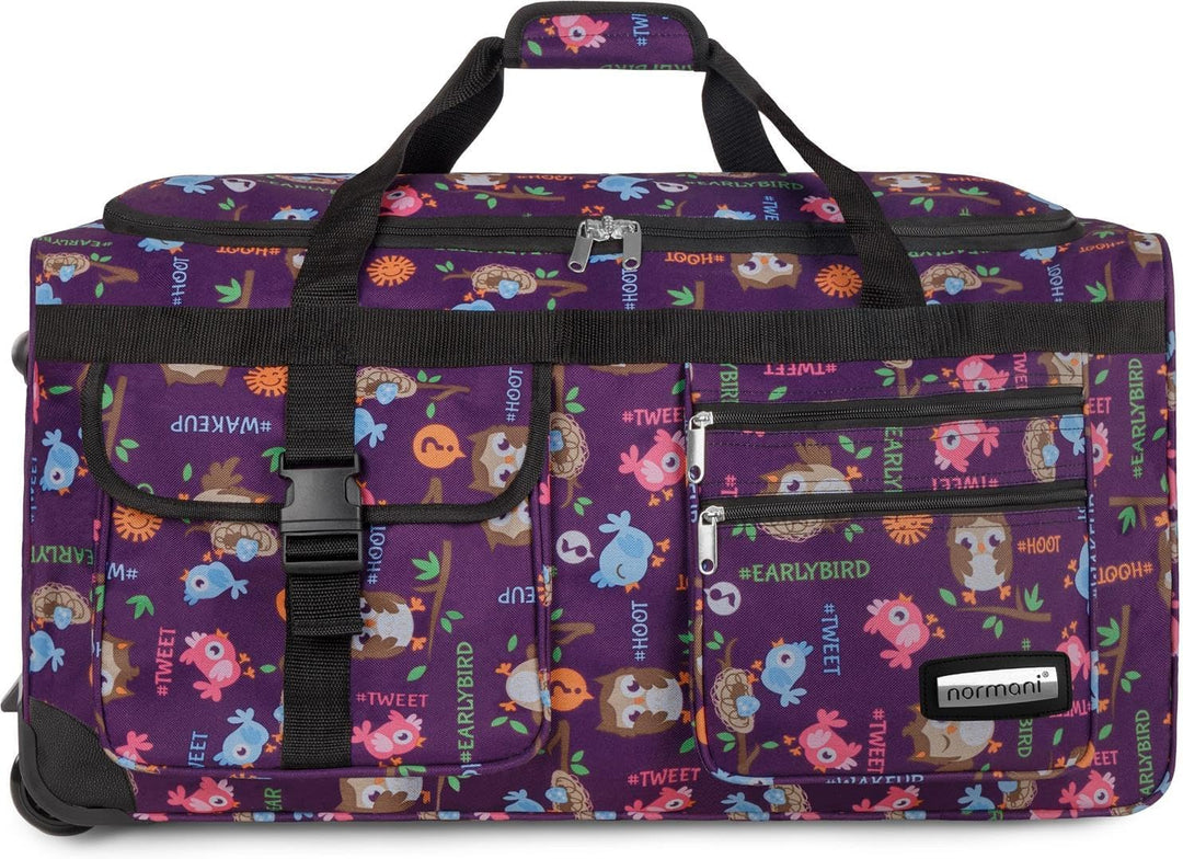 normani Reisetasche 80 L Reise-Trolley Jumbo XXL Big-Travel mit 3 Rollen und grossem Hauptfach - rie