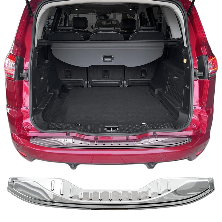 RECAMBO Ladekantenschutz Edelstahl kompatibel für Ford S-Max | WA6 | BJ 2006-2014 - Hochglanz polier