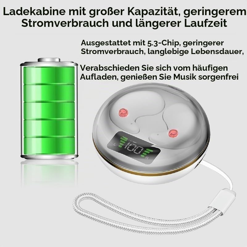 Bluetooth Kopfhörer,2026 New Schlaf Kopfhörer,in Ear kabellos zum Schlafen Wireless Sleep Earbuds No