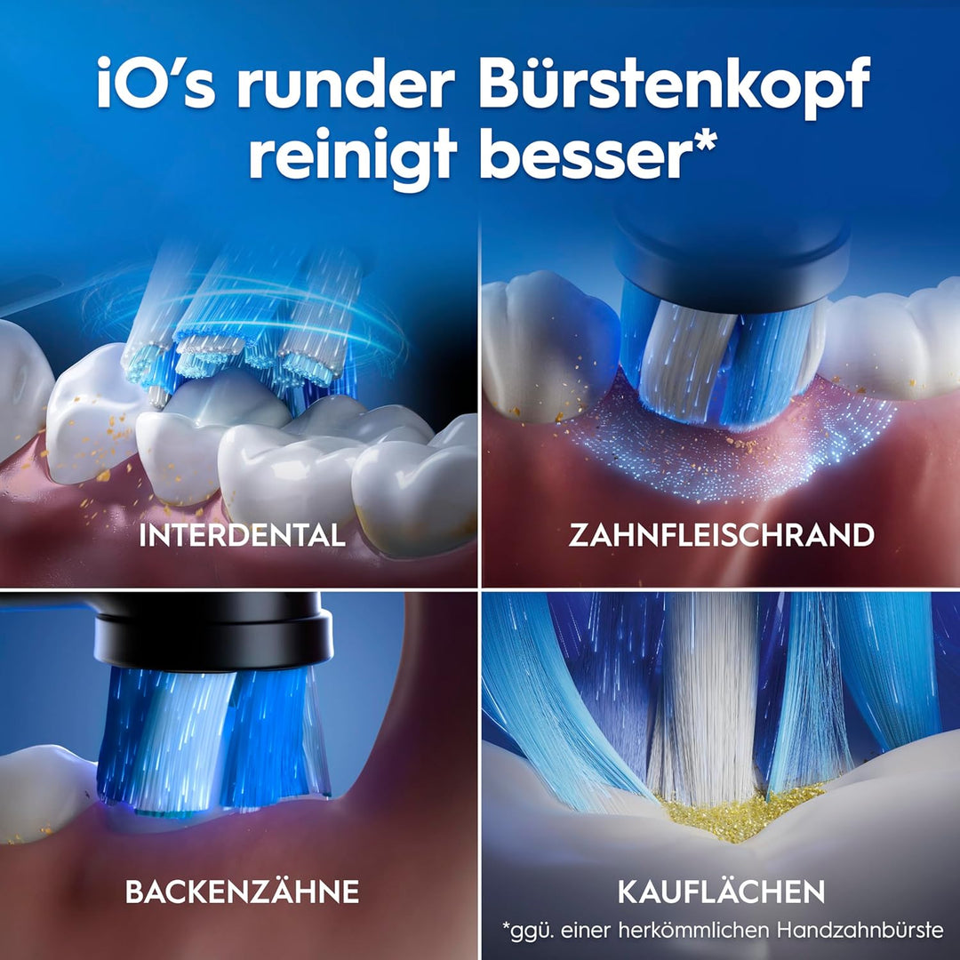 Oral-B iO Series 6 Plus Edition Doppelpack Elektrische Zahnbürste/Electric Toothbrush, PLUS 4 Aufste