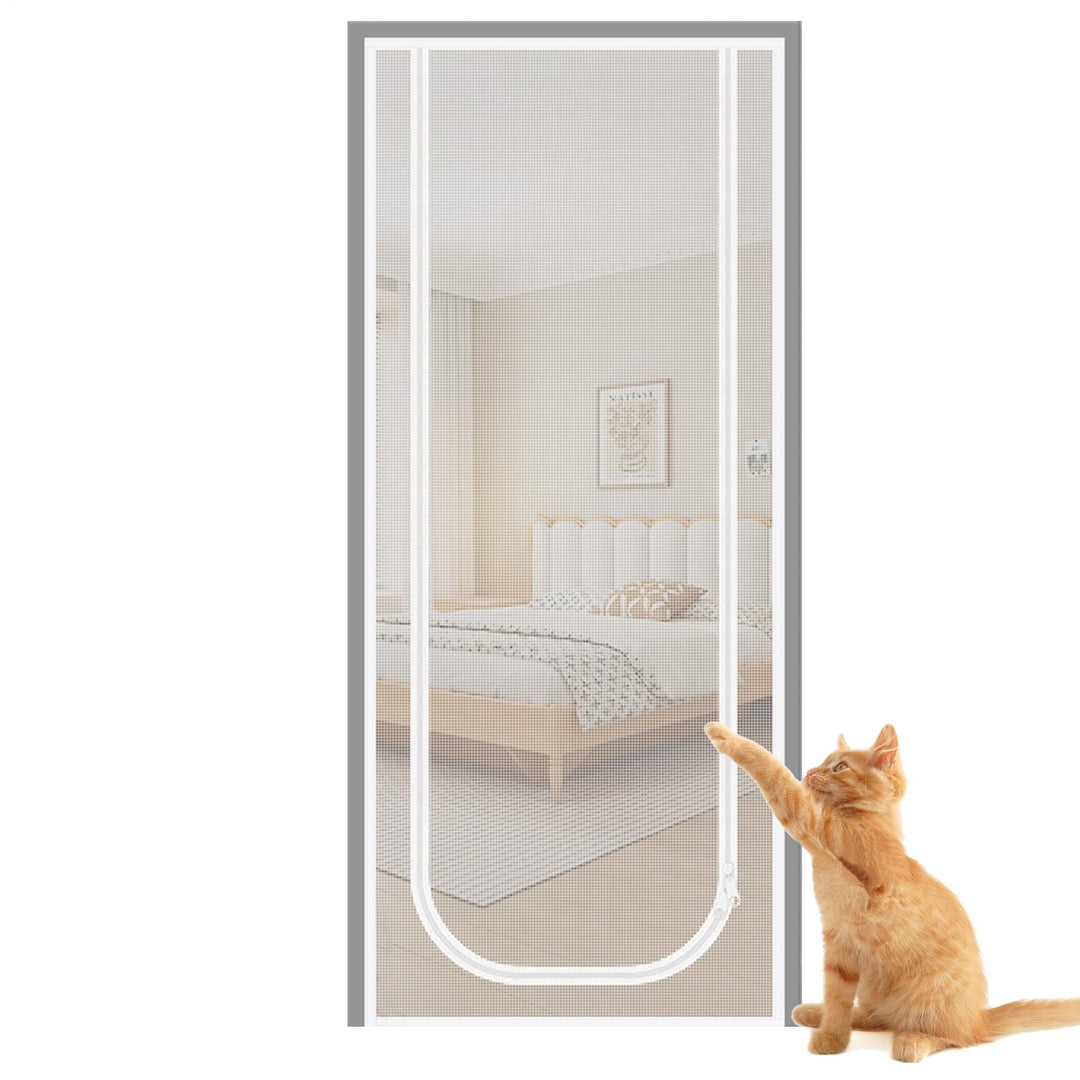 Katzen Bildschirmtür | Cat Proof Door Screen | Heavy Duty Mesh Doors Screens Net für Katzen mit dopp