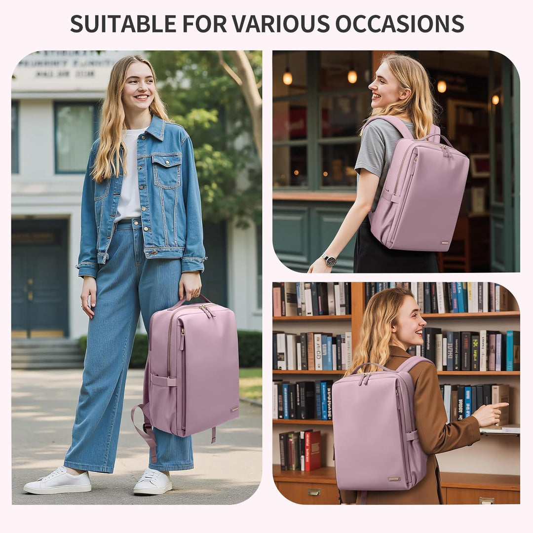Stilvoller Laptop Rucksack für Damen von Fluggesellschaften zugelassen, Perfekt für die Arbeit das C