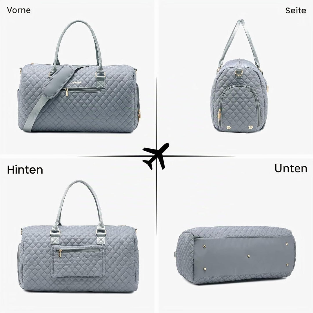 LOVEVOOK Reisetasche Damen, Weekender Travel Bag Kliniktasche Geburt Sporttasche mit Kulturtasche, S