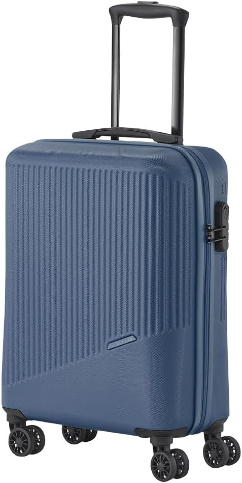 Travelite Handgepäck Trolley klein, Bali, 55x39x20 cm, 2,5 kg, Kratzfeste Hartschale, mit 4 Doppelro