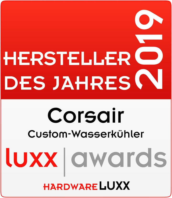 Corsair Hydro X Series 90° Abschlüsse Adapter Drehbar (Doppelpack, G1/4 Zoll BSPP Adaptergewinde, Me