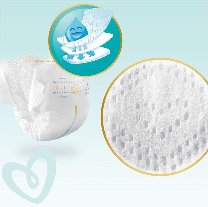 Pampers - New Baby - Windeln Grösse 3 (6-10/5-9 kg) - Giant Pack - Set von 2 (100 Schichten)
