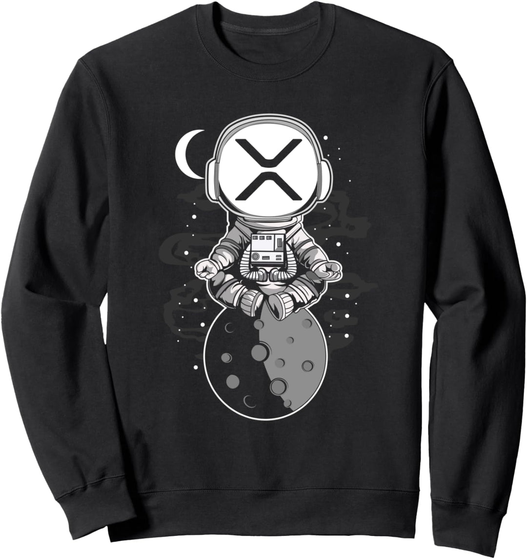 Ripple Spacesuit, Krypto Trader Kryptowährung XRP Mond Sweatshirt
