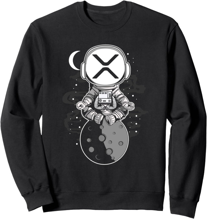 Ripple Spacesuit, Krypto Trader Kryptowährung XRP Mond Sweatshirt