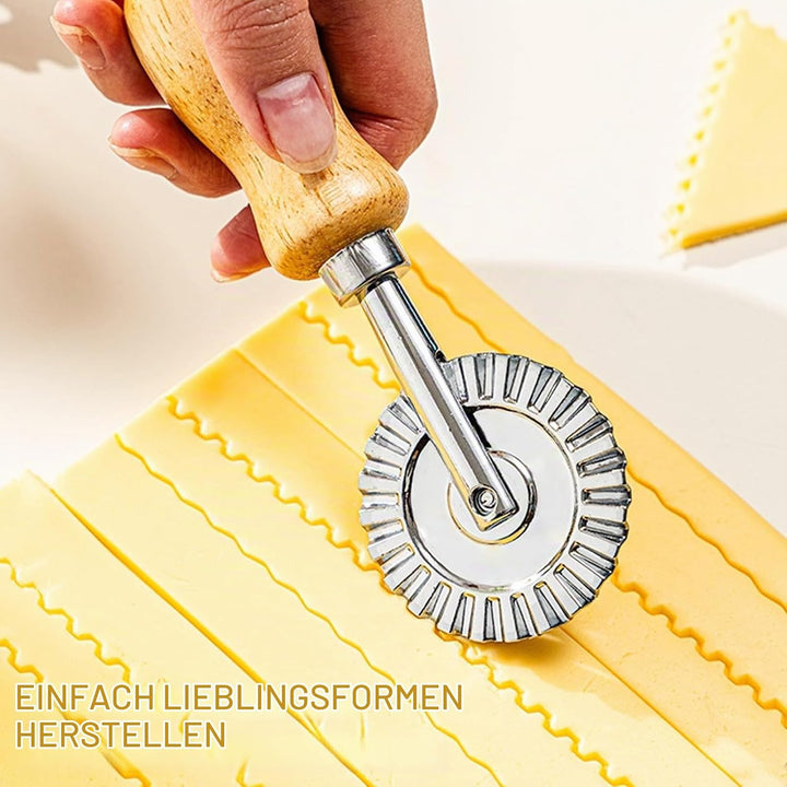 Dumpling Maker Set 8-teilig, 3 Grössen Ravioli- &amp; Teigtaschenformer mit Teigschneider, Edelstahl Fül