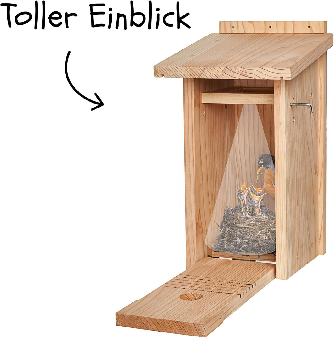 Little Birds Kamera Nistkasten für „Blink“ Kamera (Kamera Nicht ENTHALTEN) I ökologisches Massivholz