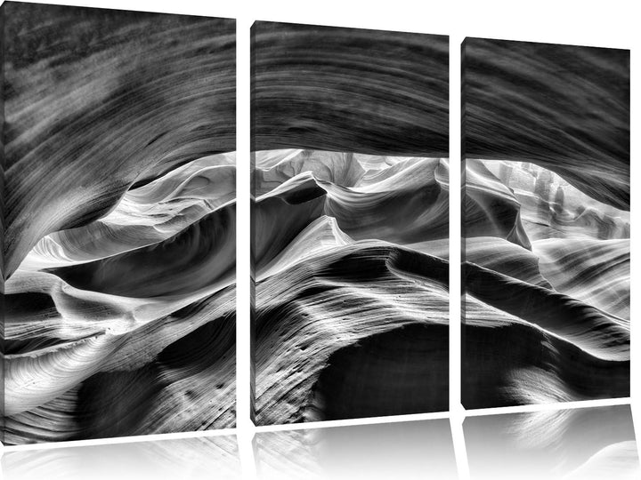 Pixxprint Antelope Canyon Arizona als Leinwandbild/Grösse: 3 Teilig (120x80) / Wandbild/Kunstdruck/f