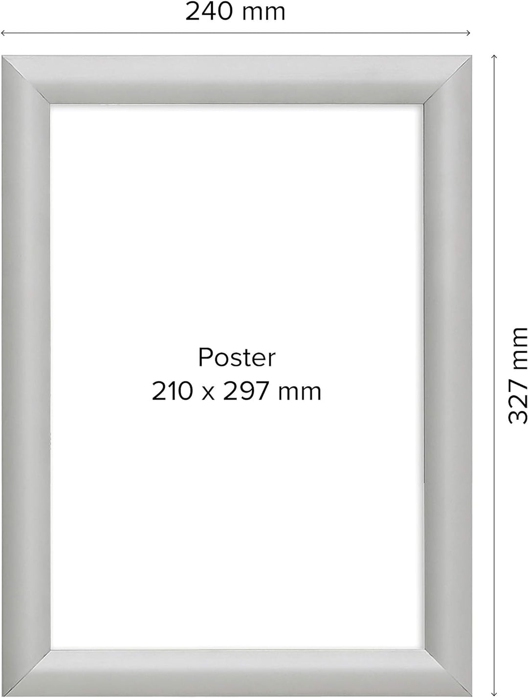 DISPLAY SALES Klapprahmen (5 St.) DIN A4 Postermass Plakatrahmen Wechselrahmen; Ecken auf Gehrung, 5