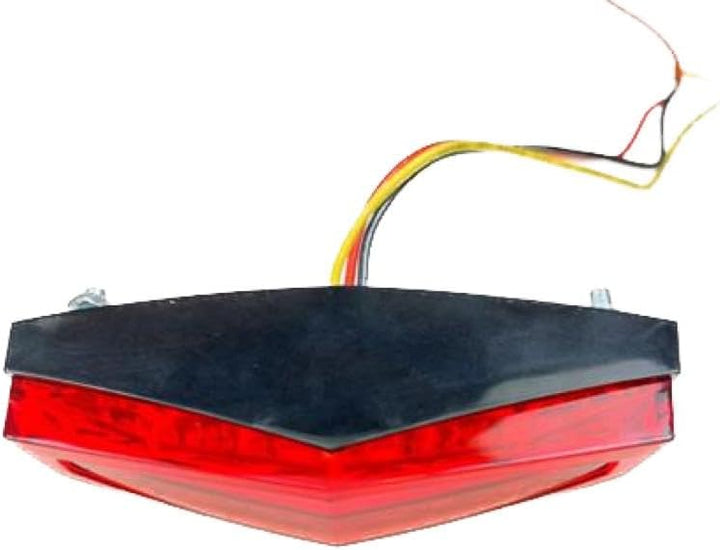 Streetparts24 Universal LED Rücklicht Bremslicht 12V Rot E-Geprüft für Roller, Motorrad, Enduro, Mot