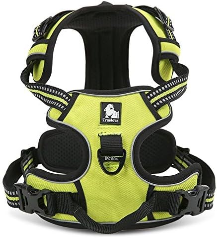 WINHYEPET Truelove Hundegeschirr No-Pull Reflektierendes verstellbar Haustiergeschirr mit 2 Leinencl
