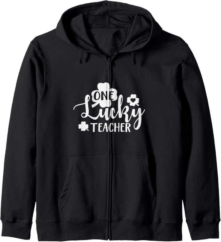 One Lucky Teacher Cute St. Patrick's Day Celebration Kapuzenjacke