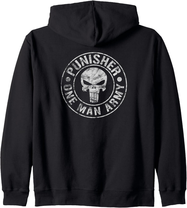 Marvel The Punisher One Man Army White Kapuzenjacke