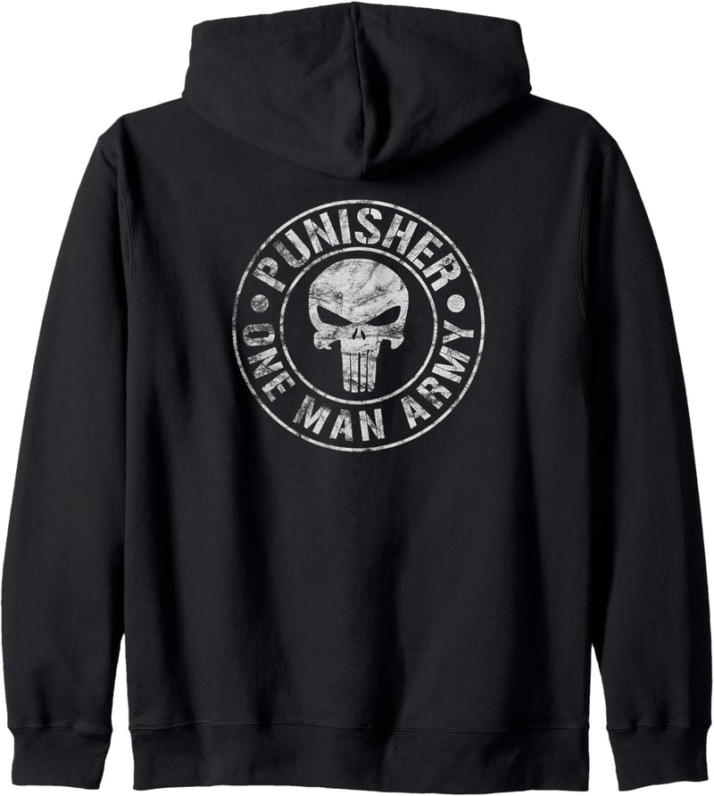 Marvel The Punisher One Man Army White Kapuzenjacke