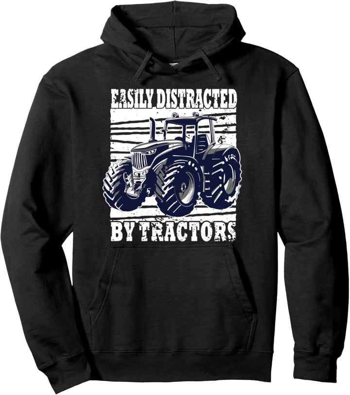 Lässt sich leicht von Traktoren, Bauern ablenken. Pullover Hoodie