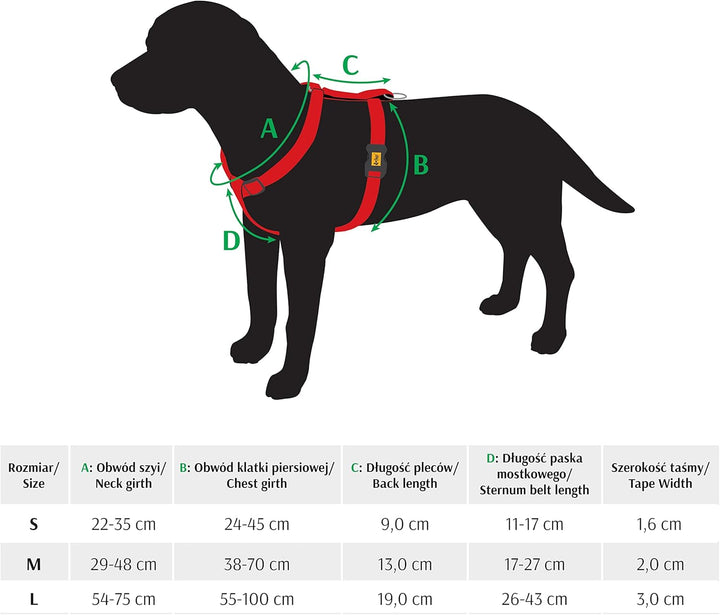 Dingo Hundegeschirre Guard Terra FIRE Grosse M (2,0 cm; B: 38-70 cm) Rot 94419 M Rot, M Rot